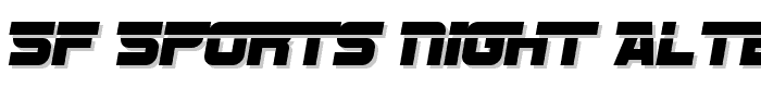 SF Sports Night Alternate font